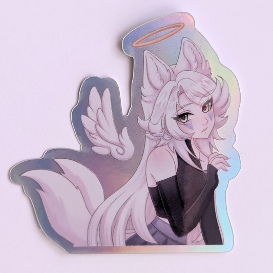 Holografische YuYu Angel Sticker