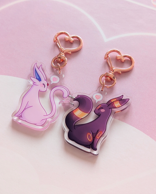 Nachtara & Psiana Magnet Keychains für Freunde oder Paare