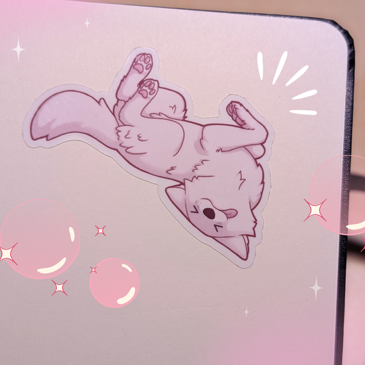 YuYuwolf Sticker "Bellyrubs"