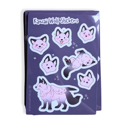 Kawaii Wolf Sticker