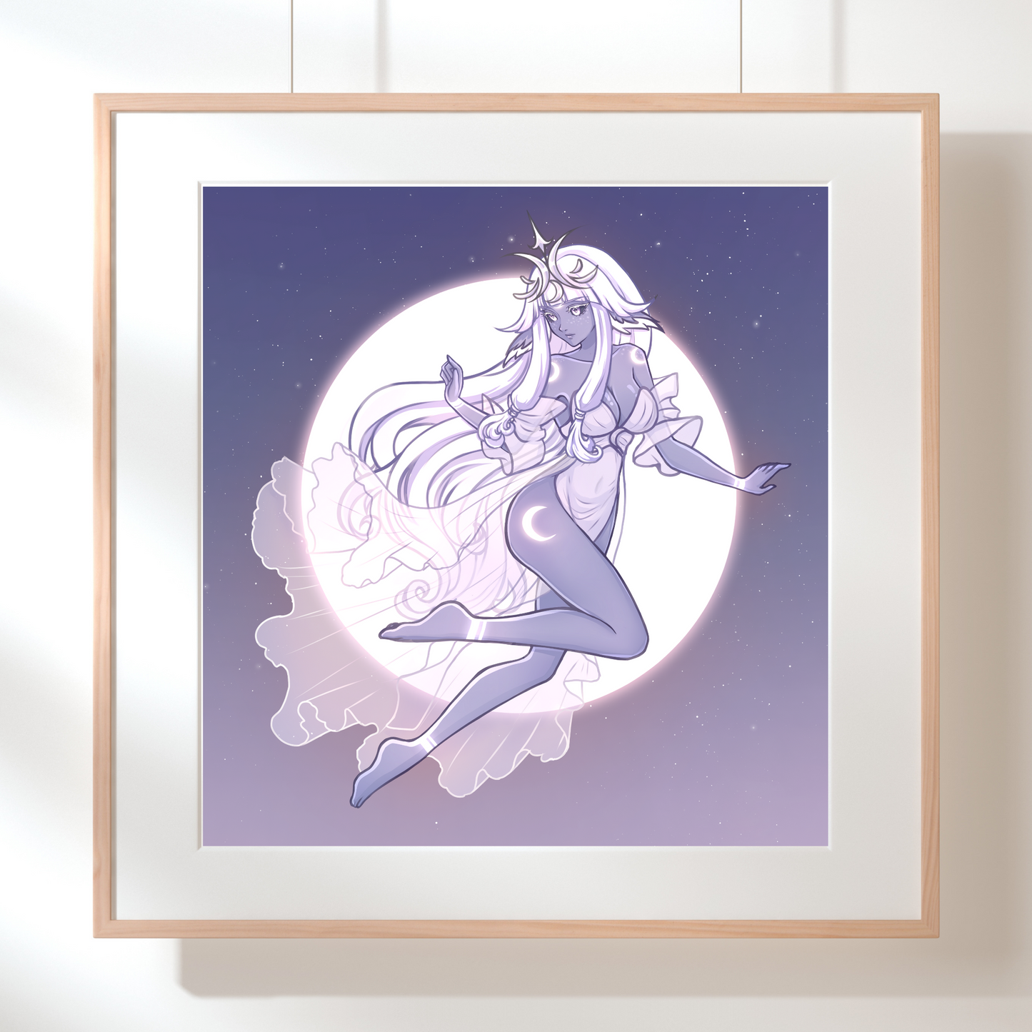 Lune Moon Goddess Art Print