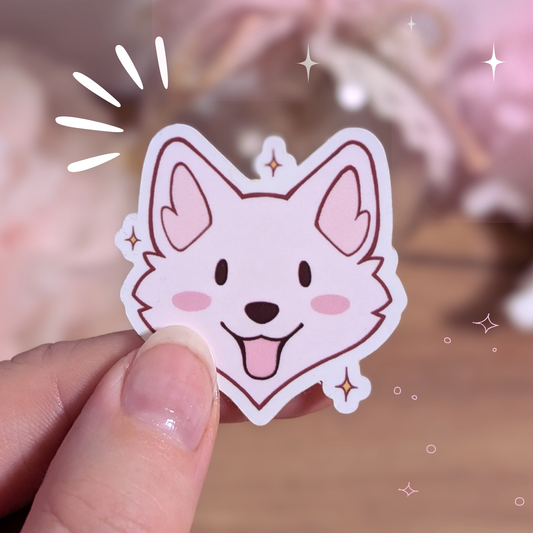 YuYu Wolf Sticker "Happy"