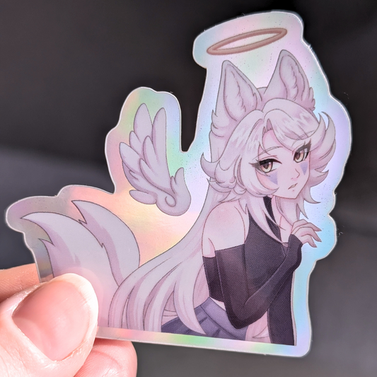 Holografische YuYu Angel Sticker