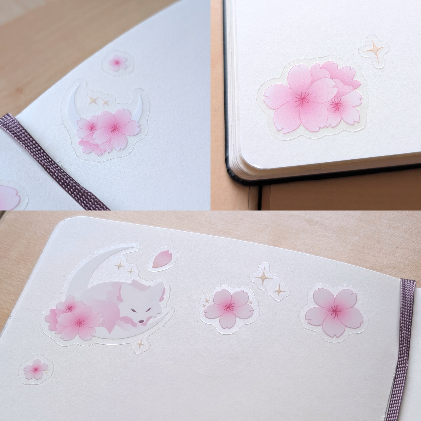 Cherryblossom Wolf Sticker Sheet
