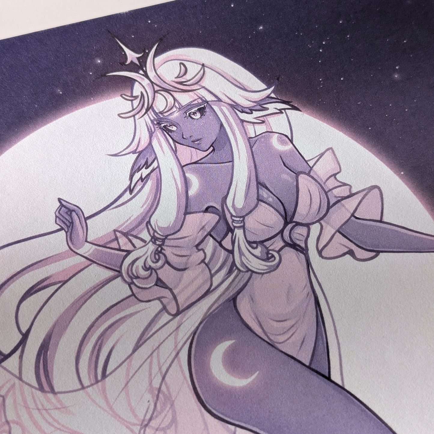 Runa the Moon Goddess - Art Print