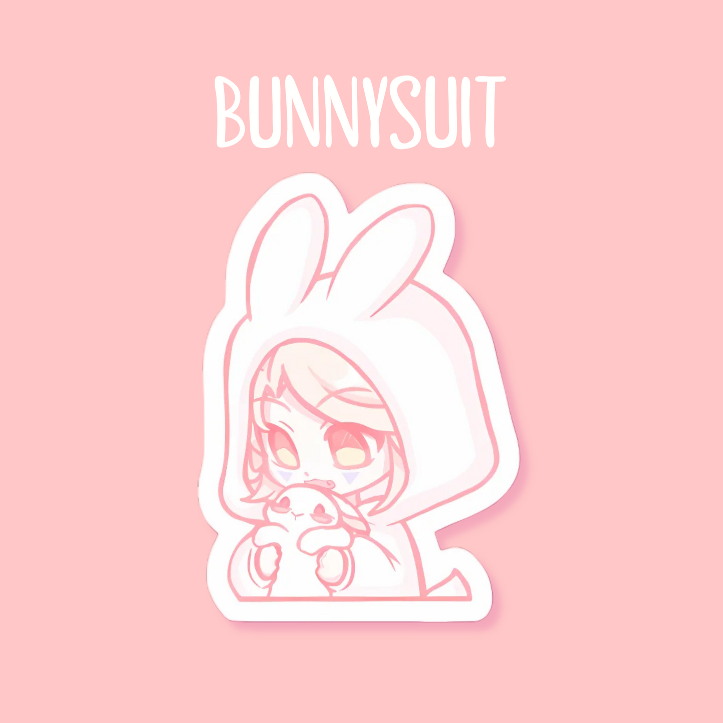 Kawaii Wolf & Bunny Acryl Anhänger