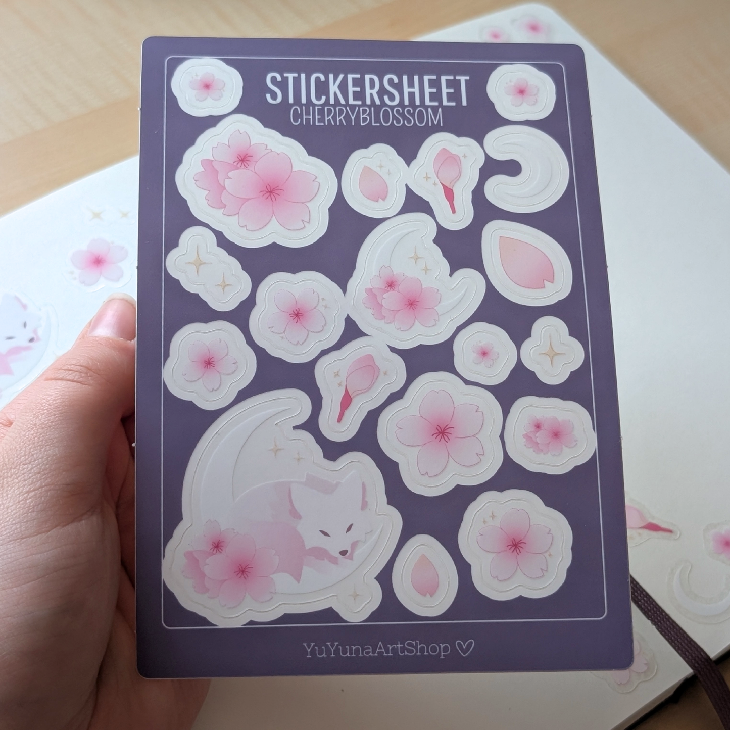 Cherryblossom Wolf Sticker Sheet