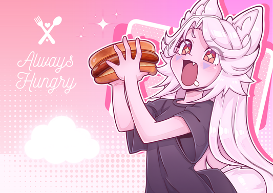 YuYuna Always Hungry Print DIN A4