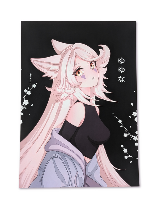 Yuyuna Wolf Girl Art Print