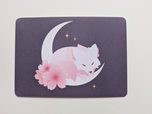 Cherryblossom Wolf Postkarte