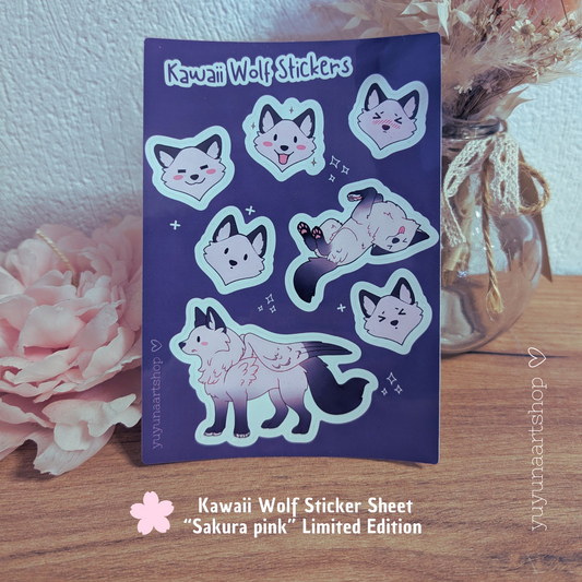 Kawaii Wolf Sticker