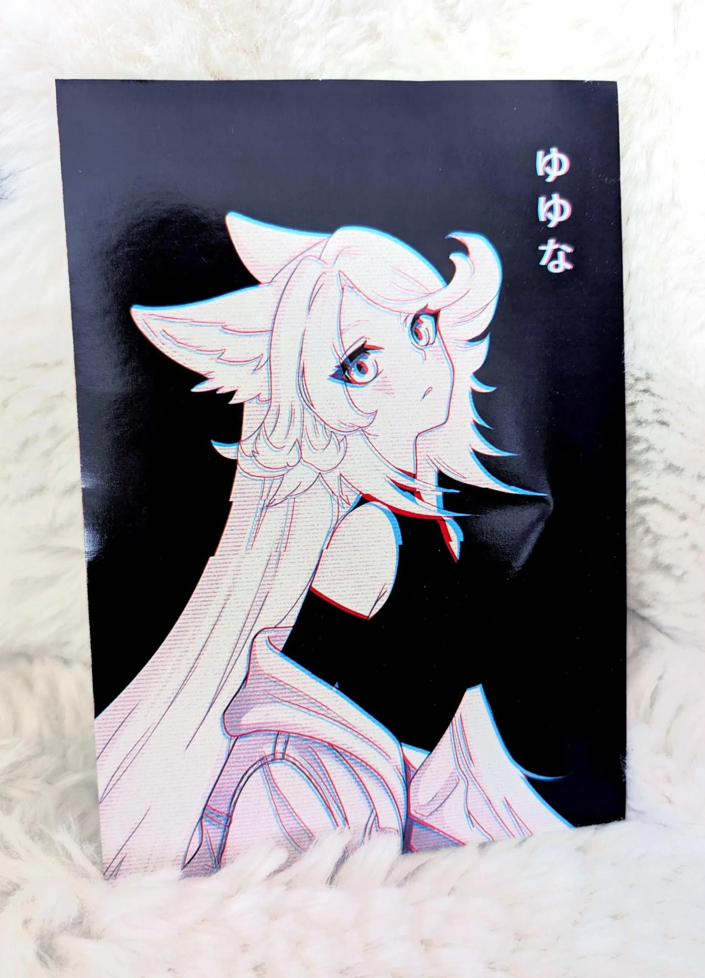 Yuyuna Wolf Girl Art Print